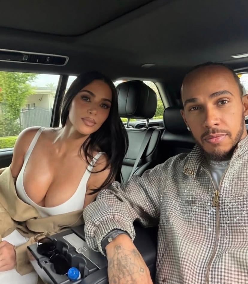 Kim Kardashian and Lewis Hamilton
